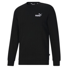 Puma Essential Embroidery Logo Crew Neck Sweatshirt Mens Black 58924956