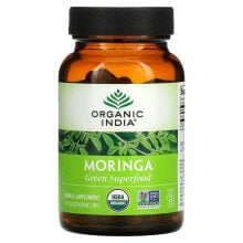 Суперфуды Organic India, Moringa, 90 Vegetarian Caps