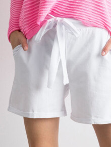 Женские спортивные шорты Женские шорты Factory Price  с высокой талией, с поясом в цвет, с карманами, свободный крой