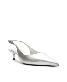 Белые женские туфли на каблуке