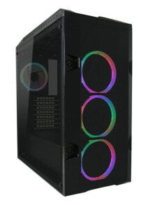 Компьютерные корпуса для игровых ПК LC-Power 998B Midi Tower Черный, Прозрачный LC-998B-ON