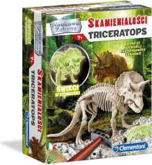Детские игровые наборы и фигурки из дерева clementoni Fossils Triceratops - 60892