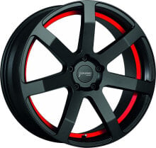 Колесный диск литой Corspeed Challenge mattblack PureSports / Undercut Color Trim rot 10x20 ET20 - LK5/112 ML73.1