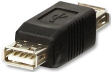 Lindy USB A/A Черный 71230
