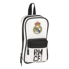 Школьные пеналы пенал Real Madrid C.F. 2 отделения, черно-белый цвет