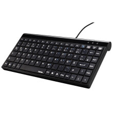 Клавиатуры hama SL720 клавиатура USB QWERTZ Немецкий Черный 00182667