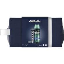 Купить мужские средства для бритья Gillette: GILLETTE Mach3 Machine Pack+Afeited Gel+Profer