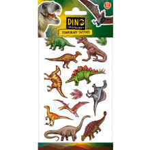 FUNNY PRODUCTS Blister Tatoos 10X20 Cm Dinosaurs