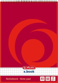 Herlitz Herlitz Spiralnotizblock A5 50 Blatt kariert