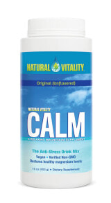 Магний Natural Vitality Calm Anti-Stress Drink Mix Успокаивающий напиток с магнием 453 г