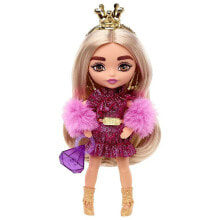 Купить куклы и пупсы для девочек Barbie: BARBIE Extra Mini Blonde With Gold Crown Doll