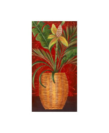 Trademark Global pablo Esteban Tropical Flower in Wicker Canvas Art - 27