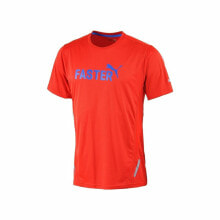 Men’s Short Sleeve T-Shirt Puma Graphic 1UP Red