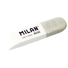MILAN Box 30 Double Use Bevelled Rubber Erasers