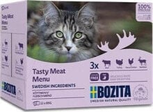 Купить влажные корма для кошек Bozita: Bozita Bozita Cat Multibox z mięsem saszetki 12x85g