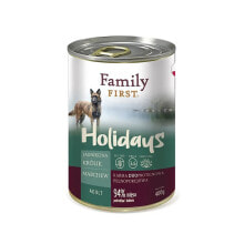 FAMILY FIRST Holidays adult lamb rabbit carrot wet dog food 400g