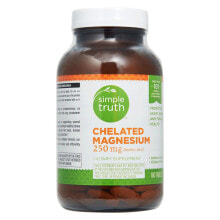 Магний Simple Truth Chelated Magnesium Хелатный магний 250 мг 180 таблеток