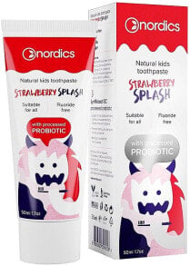 Kinderzahnpasta Erdbeerspritzer - Nordics Kids Strawberry Splash Toothpaste