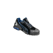 Puma Sicherheitsschuh Rio Black Low Größe 46 schwarz/blau S3 SRC EN ISO 20345 Veloursleder купить онлайн