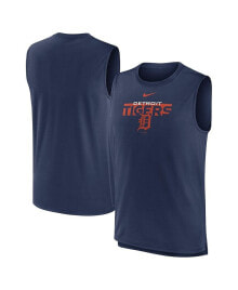Nike men's Navy Detroit Tigers Knockout Stack Exceed Performance Muscle Tank Top