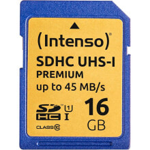 Купить фотоаппараты моментальной печати Intenso: INTENSO SDHC 16GB Class 10 UHS-I Premium memory card