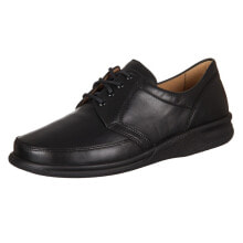 Мужские низкие ботинки мужские ботинки низкие демисезонные черные кожаные Ganter Kurt 25 670101000