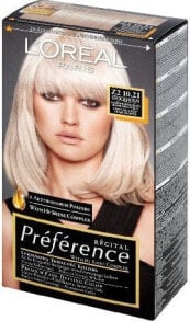 L'Oreal Paris Preference Hair Colour Z2 10.21 Стойкая краска, придающая блеск волосам, оттенок очень светлый переливающийся блондин