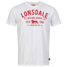 Купить мужские спортивные футболки и майки Lonsdale: Футболка мужская Lonsdale Papigoe с коротким рукавом.