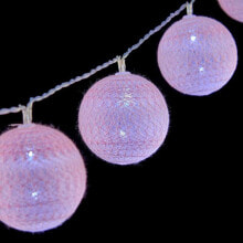 Светодиодная гирлянда из шариков Ø 4 cm 2 m Розовый