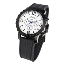 Мужские наручные часы с ремешком Мужские наручные часы с черным силиконовым ремешком Bogey BSFS006WBBK ( 44 mm)
