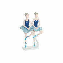 Decorative Figure DKD Home Decor Blue Romantic Ballet Dancer 14 x 7,5 x 21,5 cm