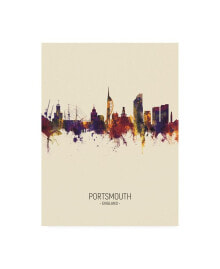 Trademark Global michael Tompsett Portsmouth England Skyline Portrait III Canvas Art - 15.5