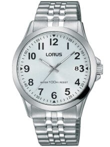 Мужские наручные часы с серебряным браслетом Lorus RS975CX9 Mens 38mm 10 ATM