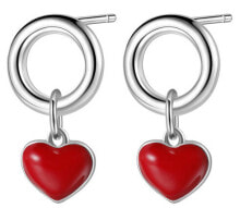 Женские ювелирные серьги Storie Silver Heart Earrings RZO013