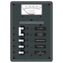 BLUE SEA SYSTEMS AC Main Branch A-Series Toggle Circuit Breaker Panel