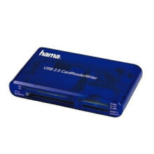 Hama USB CardReaderWriter 35in1 кардридер Синий 00055348