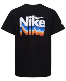 Nike little Boys Retro Fader Short Sleeve T-shirt
