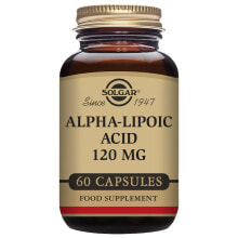 Антиоксиданты SOLGAR Alpha Lipoic Acid 120mgr 60 Units