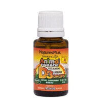 Витамин D NaturesPlus Animal Parade Vitamin D3 Гипоаллергенный жидкий витамин D-3 с натуральным апельсиновым вкусом 400 МЕ  10 мл