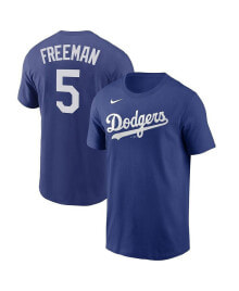 Nike men's Freddie Freeman Royal Los Angeles Dodgers Player Name & Number T-shirt