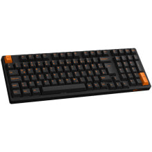 Купить клавиатуры AKKO: AKKO 3098B Plus Black&Orange Wireless Gaming Tastatur, V3 Cream Yellow