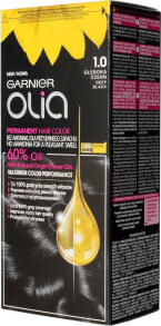 Garnier Olia Permanent Coloration Hair Color No. 1.0 Перманентная крем-краска для волос на масляной основе, оттенок черный