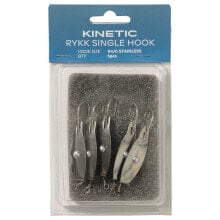 Грузила, крючки, джиг-головки для рыбалки KINETIC Rykk Barbed Single Eyed Hook 5 Units