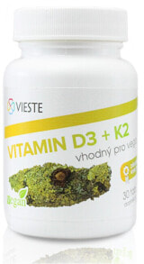 Витамин Д vieste Vitamin D3 + K2 Витамин D3 + K2 30 таблеток