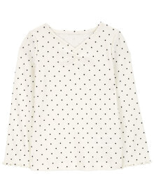 Baby Polka Dot Cotton Rib Top