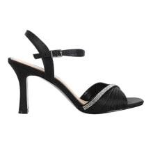 Купить черные женские сандалии Nina: Nina Agnes Rhinestone Evening Womens Black Dress Sandals AGNES-LS-003