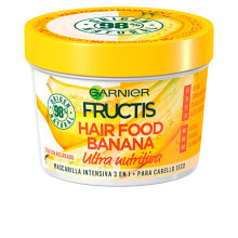 Маски и сыворотки для волос Garnier Fructis Hair Food Banana Mask Питательная банановая маска для волос 390 мл