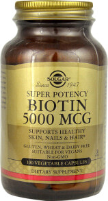 B vitamins solgar Biotin -- 5000 mcg - 100 Vegetable Capsules