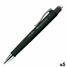 Купить цветные карандаши для рисования Faber-Castell: Черный механический карандаш Faber-Castell Poly Matic 0,7 mm (5 штук)