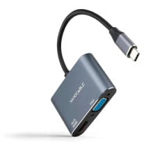 NANOCABLE 10.16.4303 USB-C To HDMI/VGA Converter 15 cm